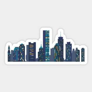 Boston Skyline Sticker